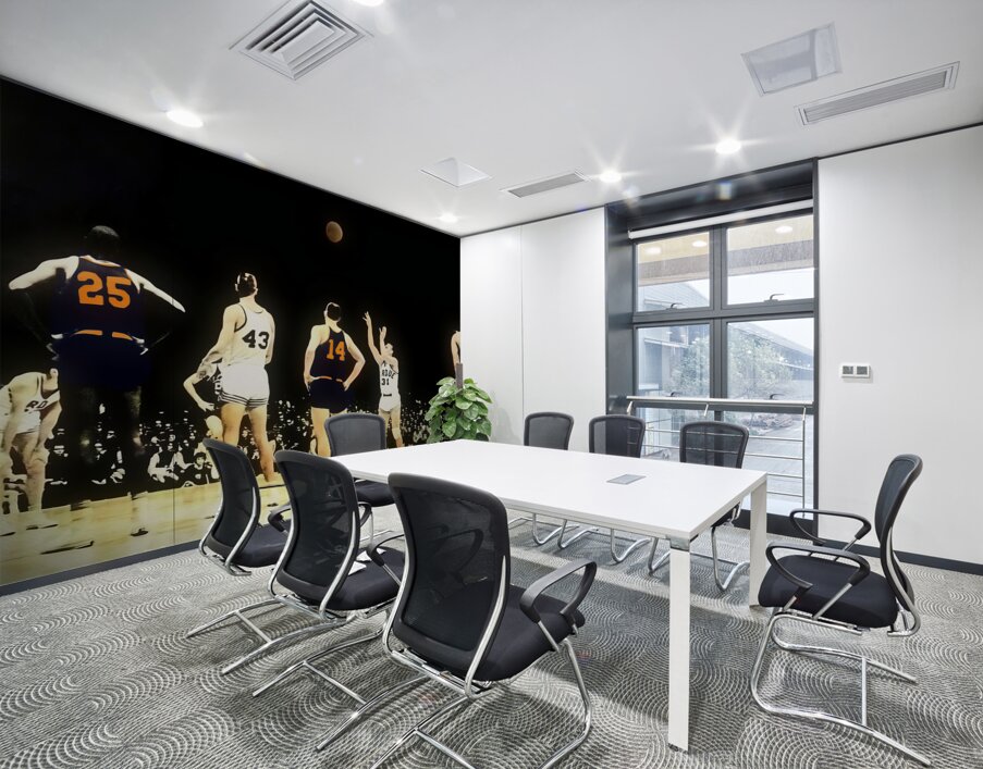 1960s purdue illinois basketball art row1 Wall Printing