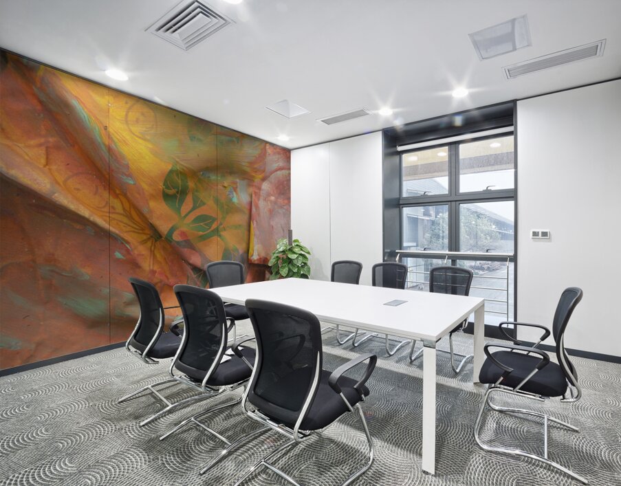 Patina Flora Wall Printing