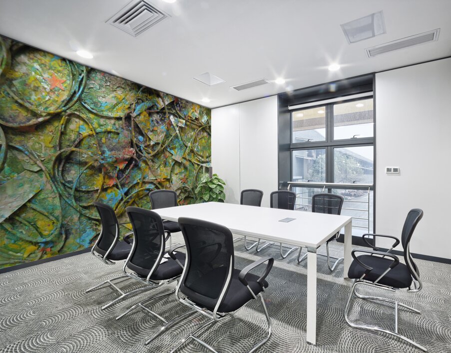 Organic Strands Wall Printing