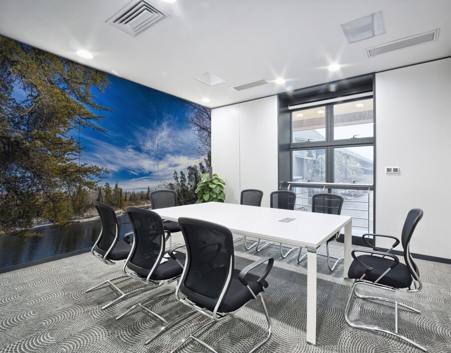 Winter at Pine Point Rapids Wall Printing