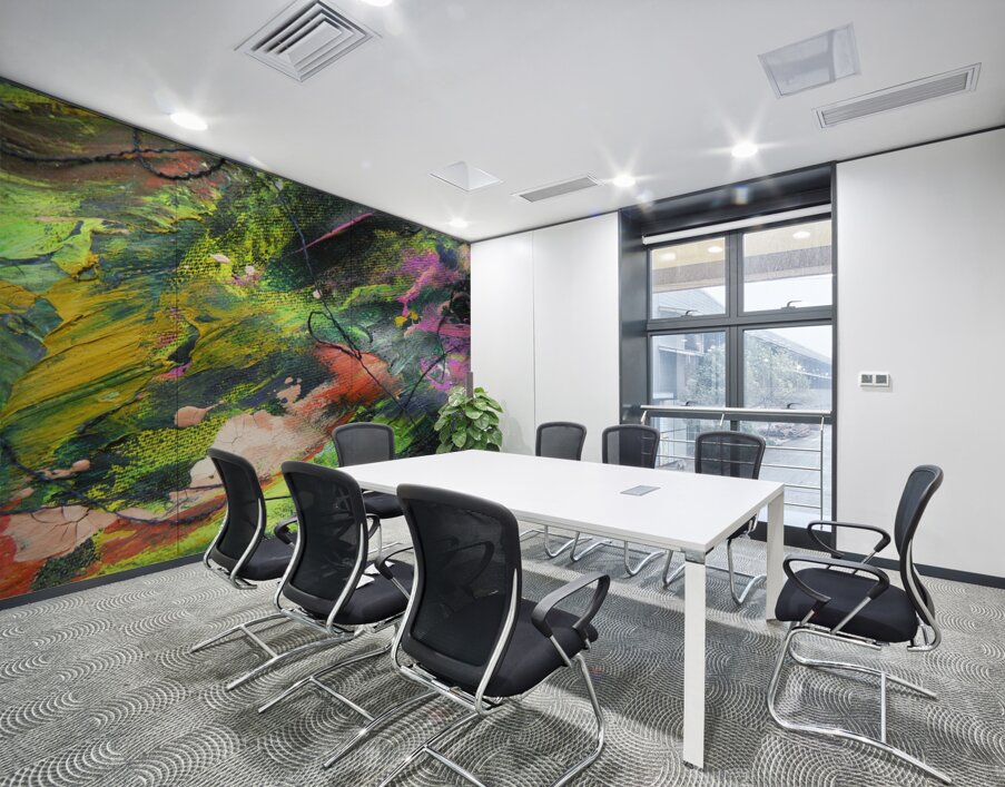 Electric Chaos Wall Printing