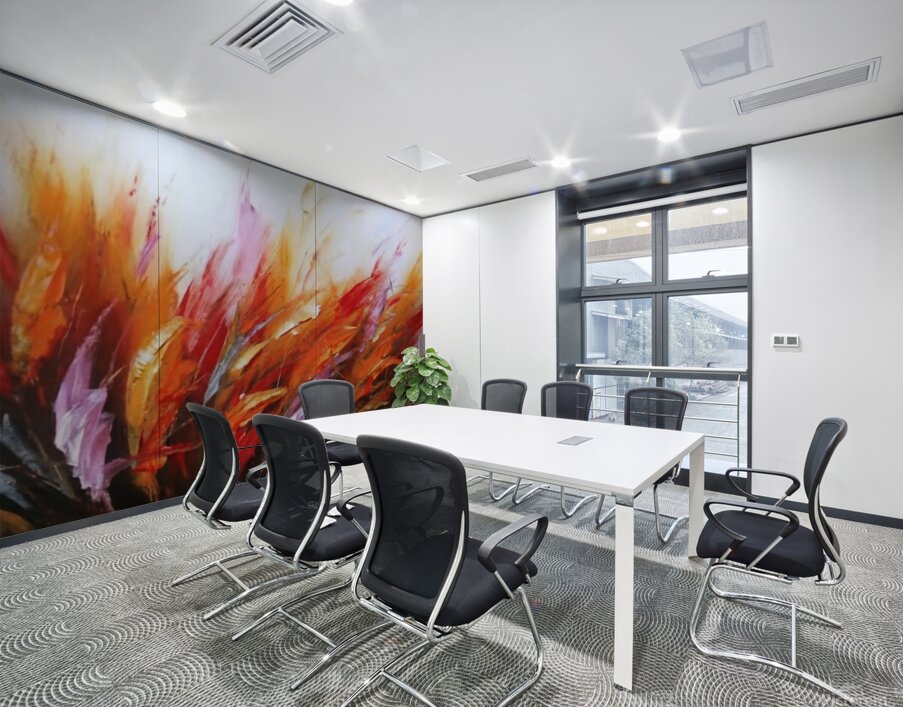 Abstract Feather Oil Painting on Canvas Wall Printing