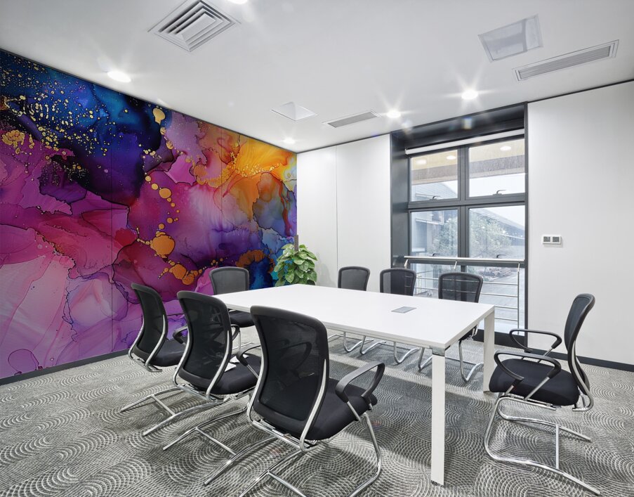 Celestial Bloom Wall Printing