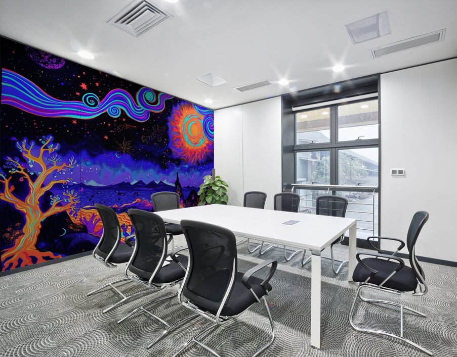 Neon Genesis Wall Printing