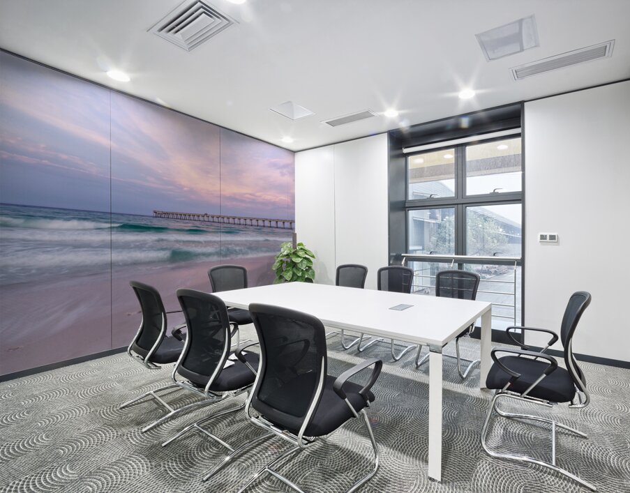 Pink Rolling Waves Navarre Beach Pier Wall Printing