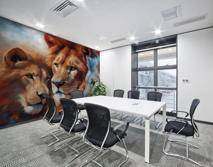 lion Wall Printing