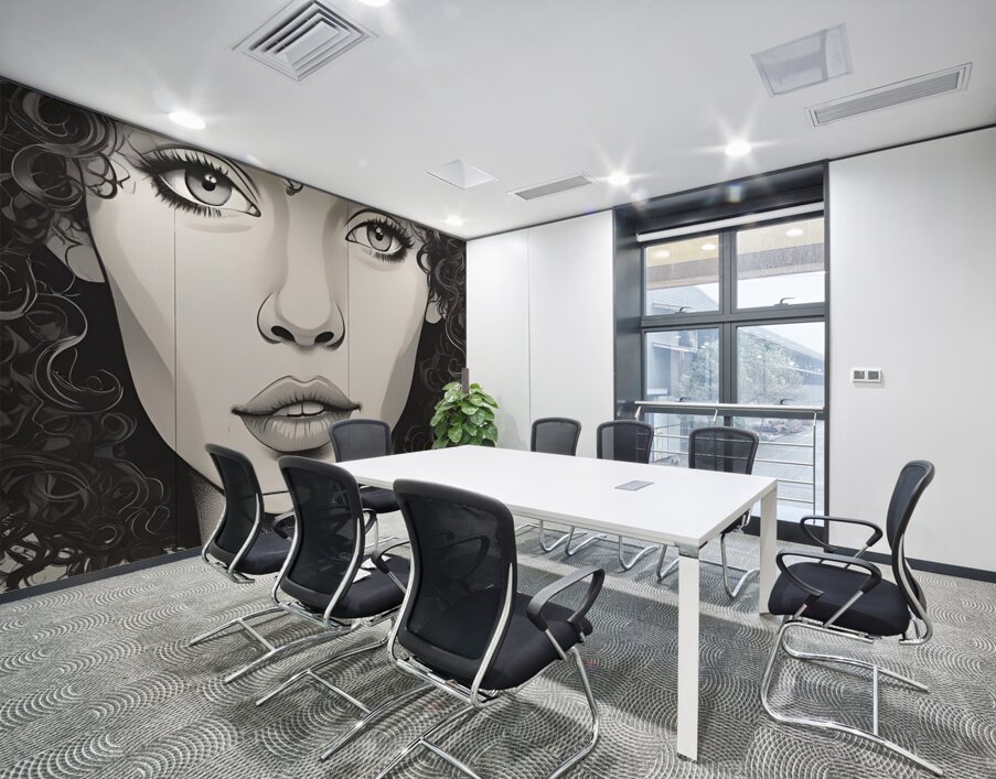 Curly Hair Character Design 6 Wall Printing