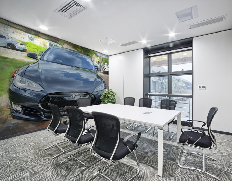 2015 Grey Tesla Model S P85D X 1 Wall Printing