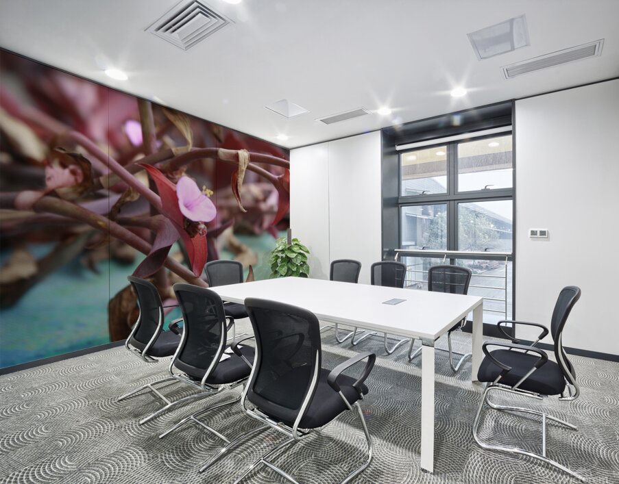 Cuba pink cup flower Wall Printing