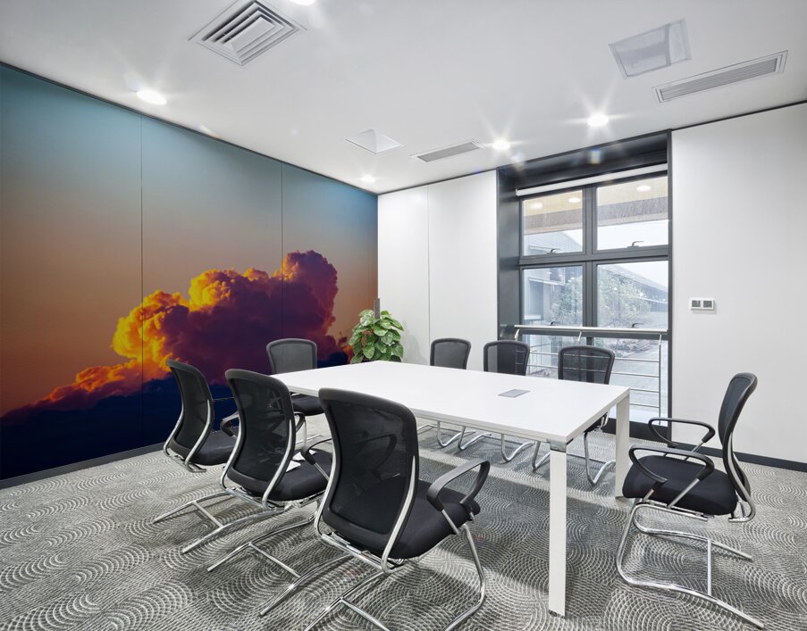 Billowing Brilliance Wall Printing