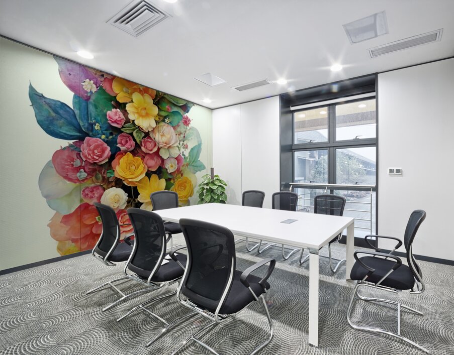 abstract oil painting of flowers 9 Wall Printing