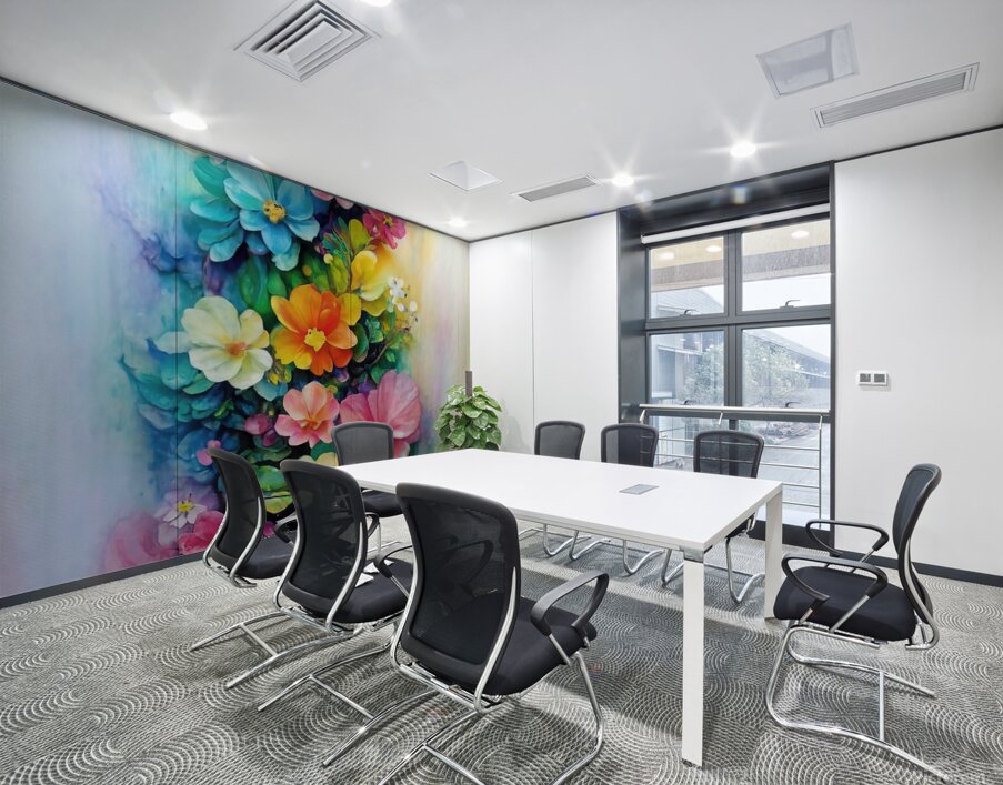 abstract oil painting of flowers 25 Wall Printing