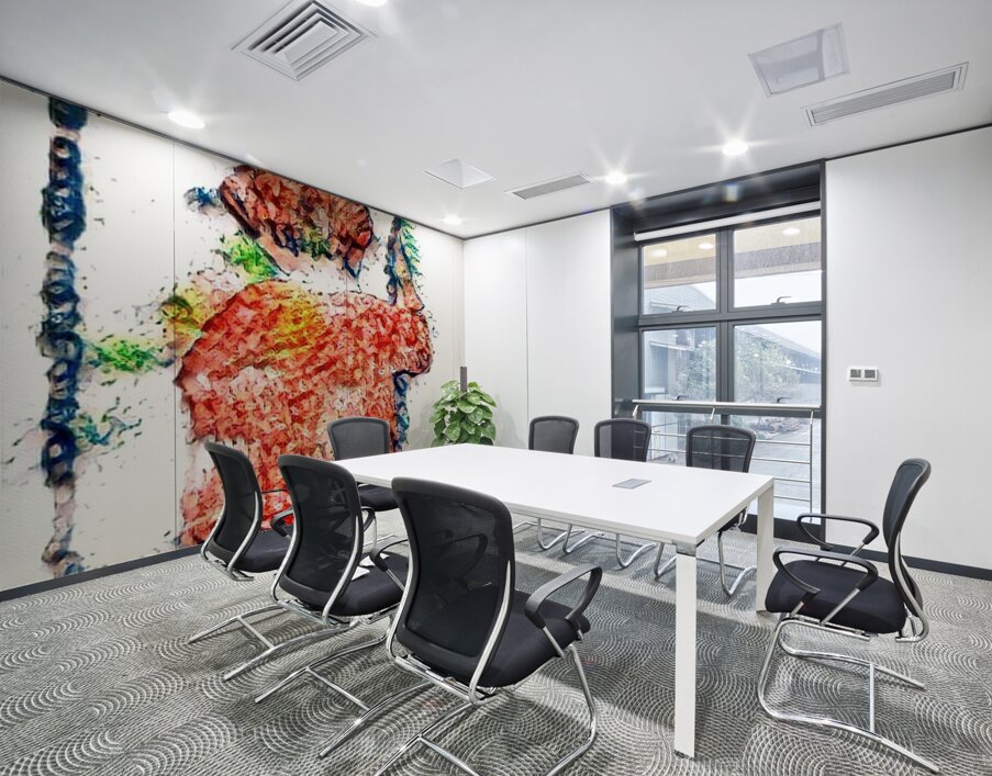 RED PORTRAIT 18 Wall Printing