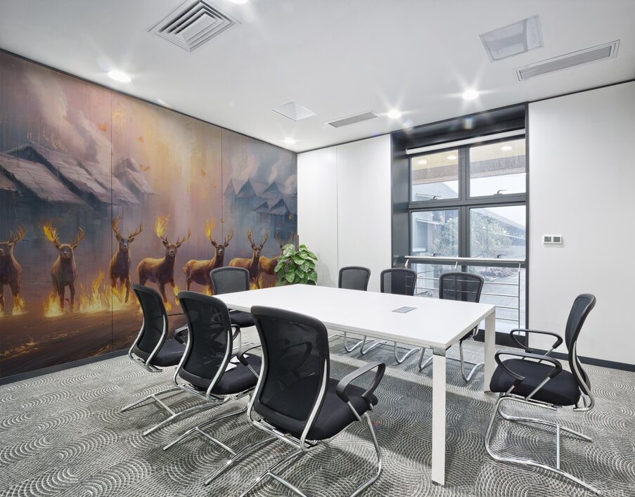 abstract oil painting of flowers 12 Wall Printing