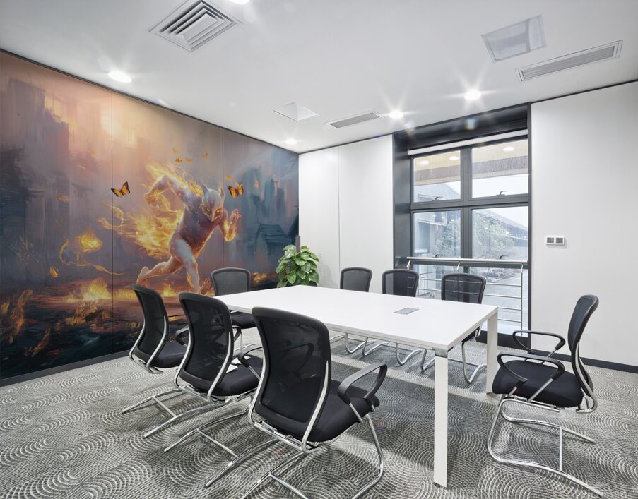 abstract oil painting of flowers 19 Wall Printing