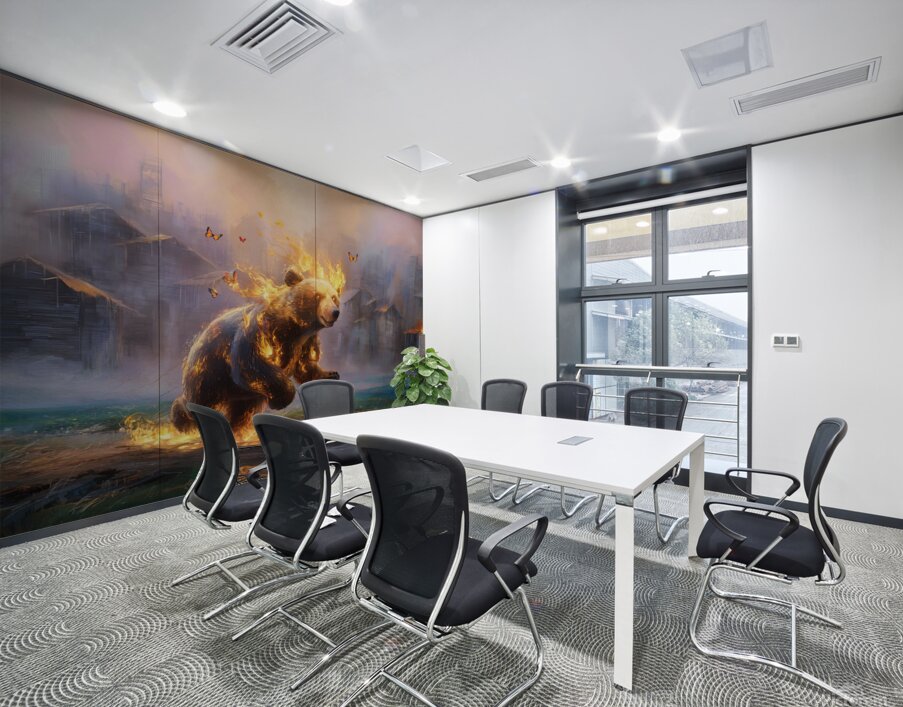 abstract oil painting of flowers 46 Wall Printing