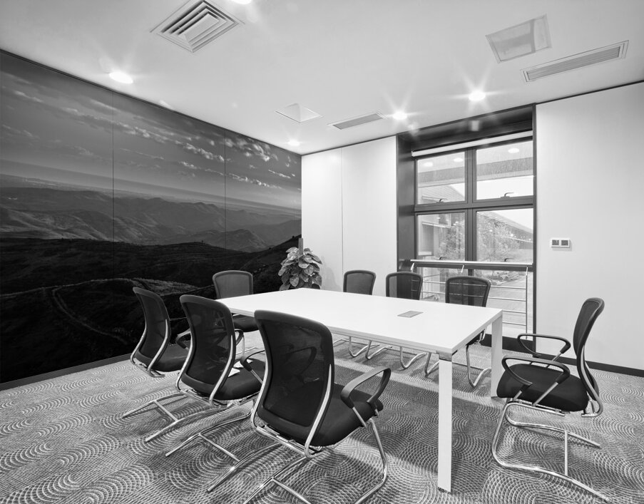 Mountains of Caldeirao in Monochrome Wall Printing