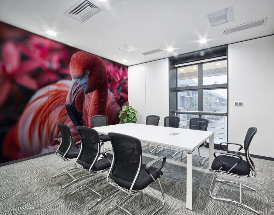 Beauty Flamingo Wall Printing