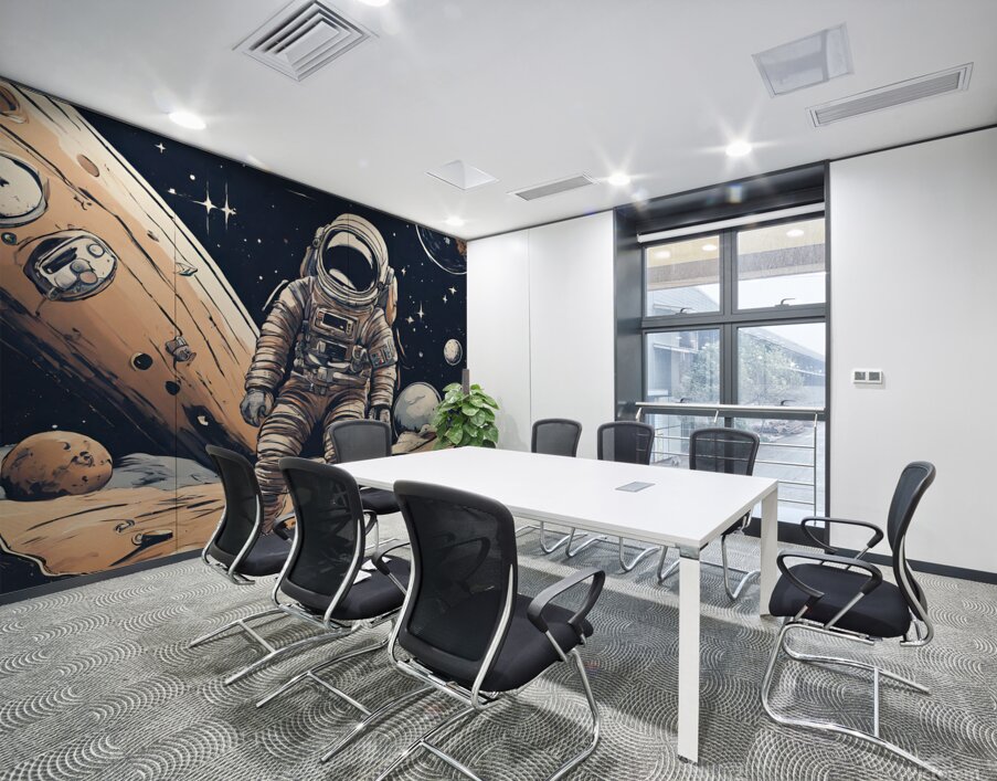Human Astronaut Space Art Wall Printing