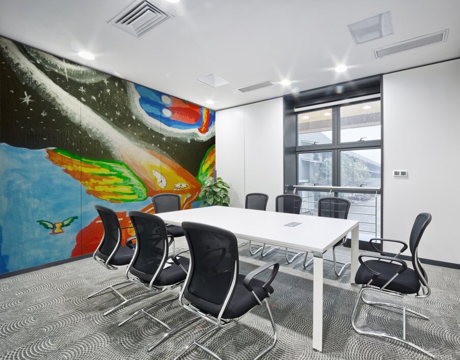 Space Time & Matter Wall Printing