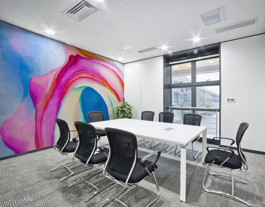 Georgia O Keeffe - Music Pink and Blue  No. 2 Wall Printing