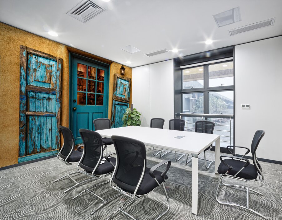 Santa Fe Turquois Door Wall Printing