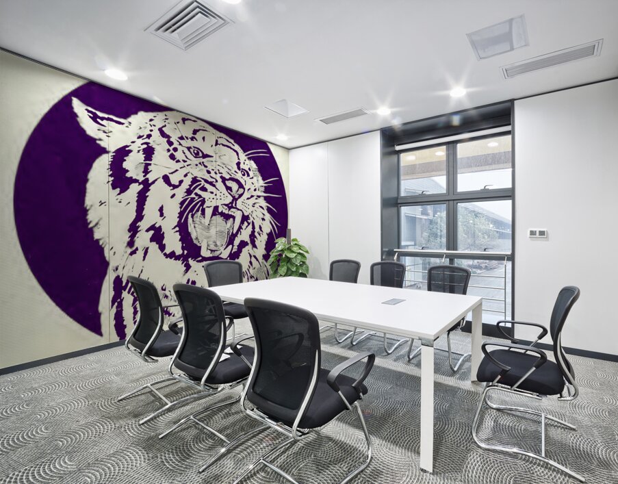 1960s clemson tiger art Wall Printing