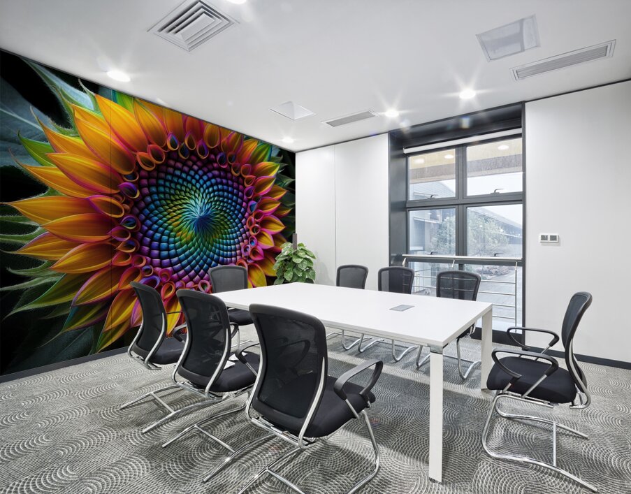 Sunflower Wall Printing