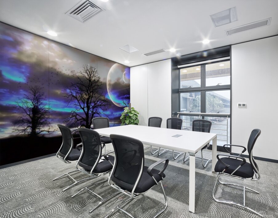 Night Moon Wall Printing