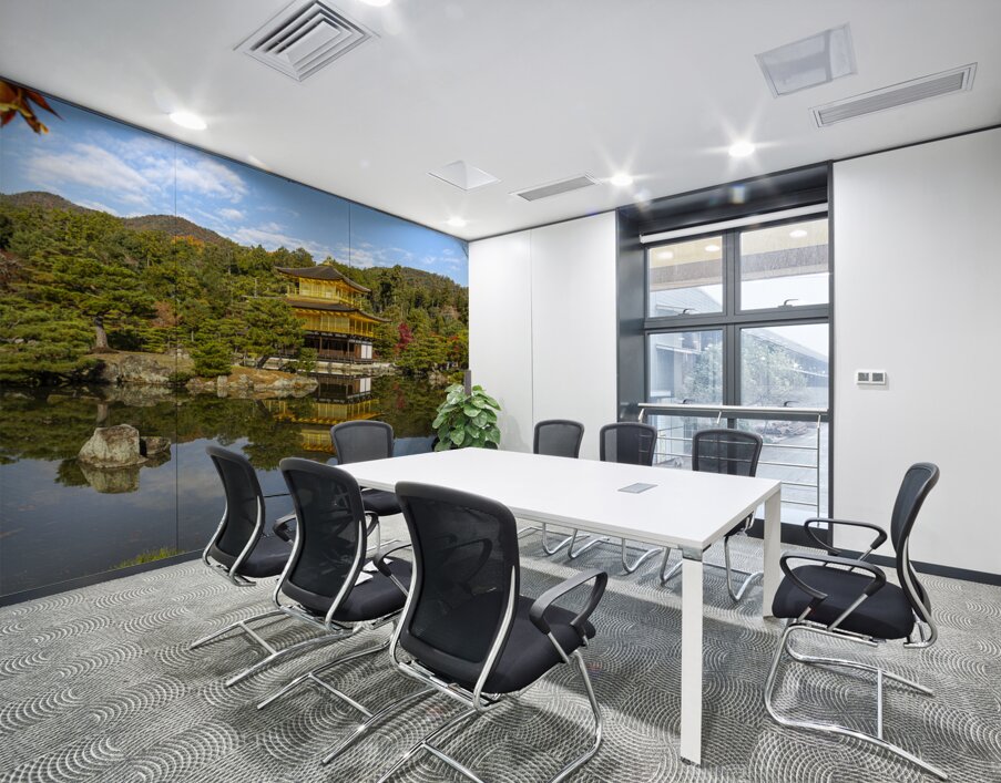 background of Kinkakuji temple  Wall Printing
