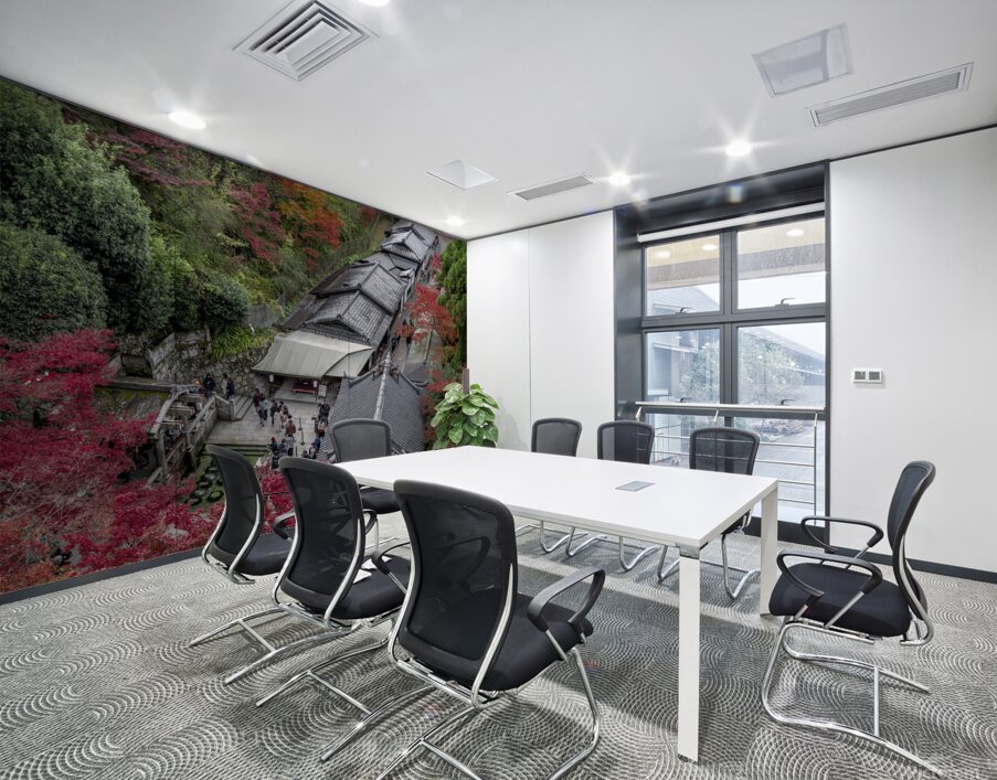 Top view of the kiyomizu dera temple spring Wall Printing