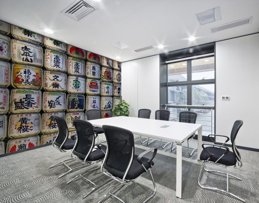sake barrels at the Meiji-Jingu temple  Wall Printing