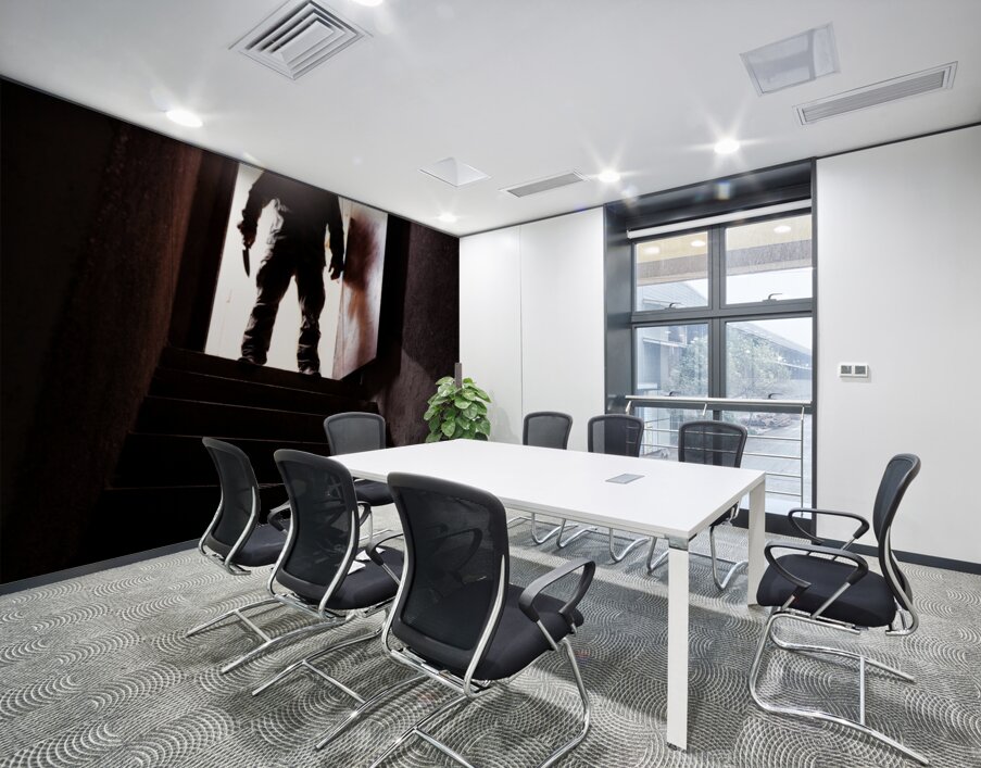 killer and stair Wall Printing