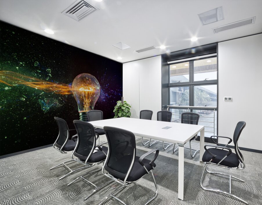 destruction of traditional tungsten bulb Wall Printing