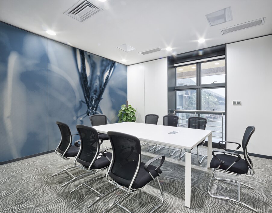 Blue spring Wall Printing