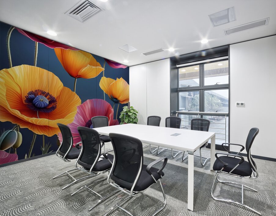 Floral Spectrum 5 Wall Printing