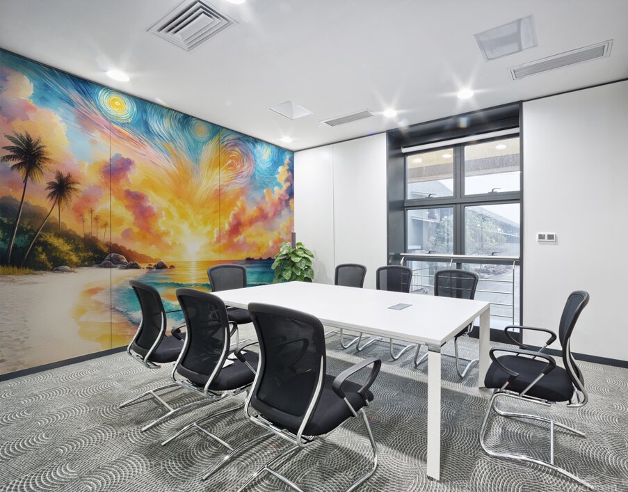 Celestial Dreamscape Wall Art - Captivating Starry Sky Painting Wall Printing