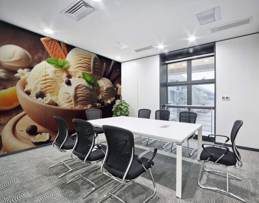 Vanilla ice cream 7 Wall Printing