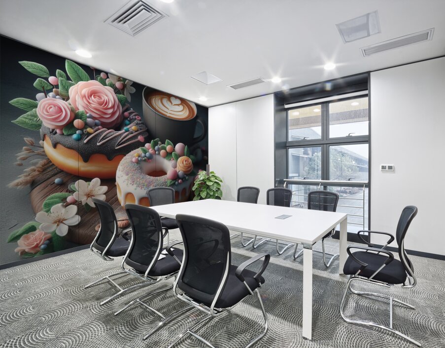 Donuts decorated with topping pastry decoration 7 Wall Printing