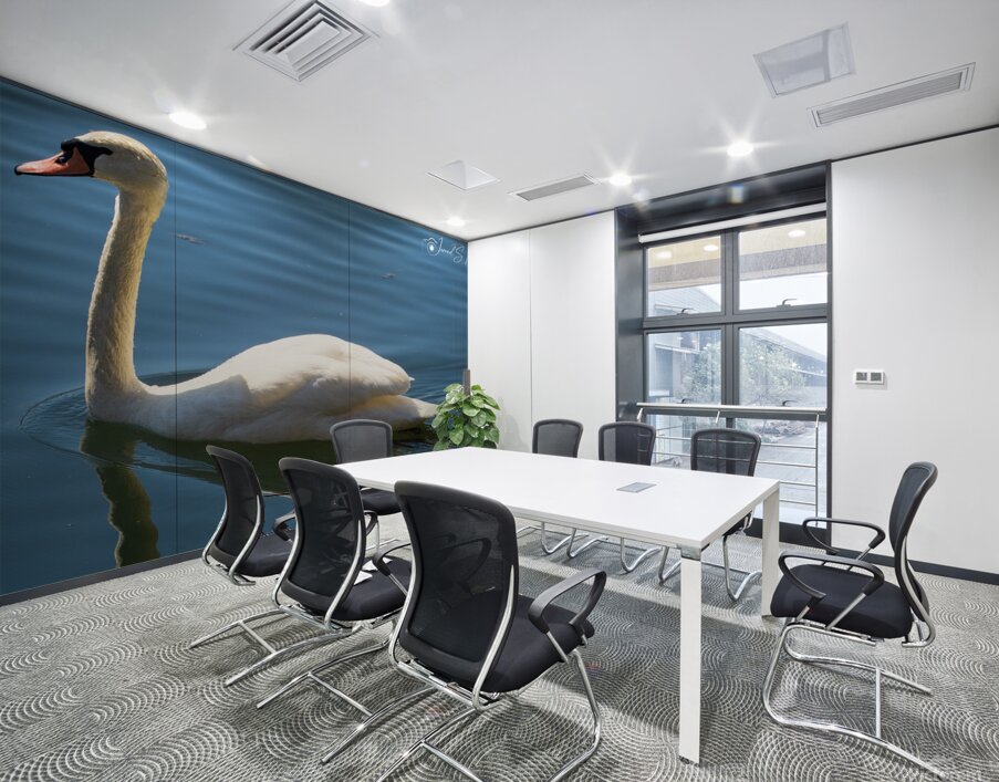 Swan 03 Wall Printing