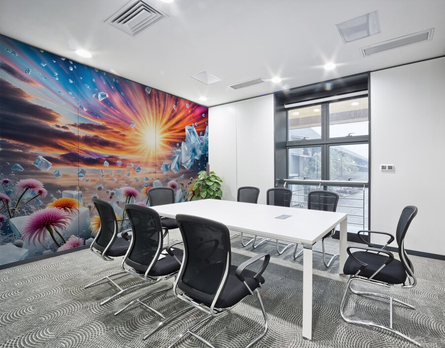 Flower Sunset  Wall Printing