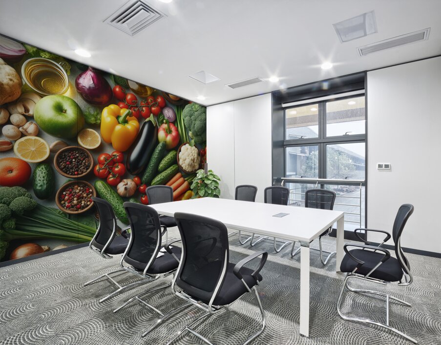 Health food for fitness concept with fruit vegeta 1714505635.5503 Wall Printing