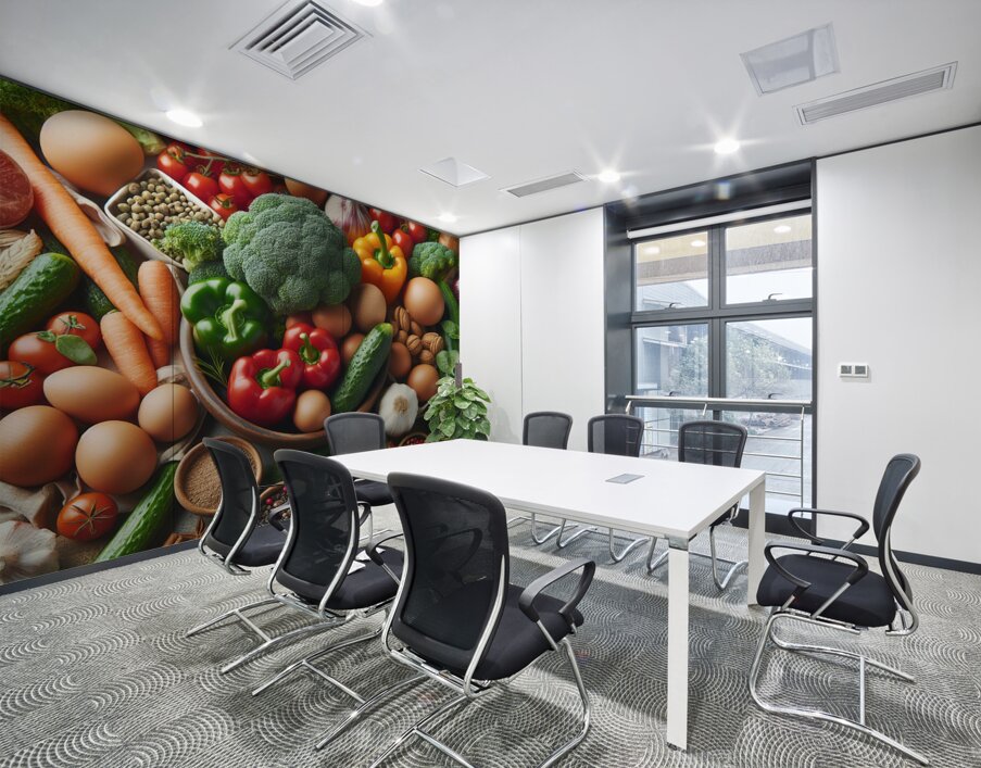 Health food for fitness concept with fruit vegeta 1714505625.2271 Wall Printing
