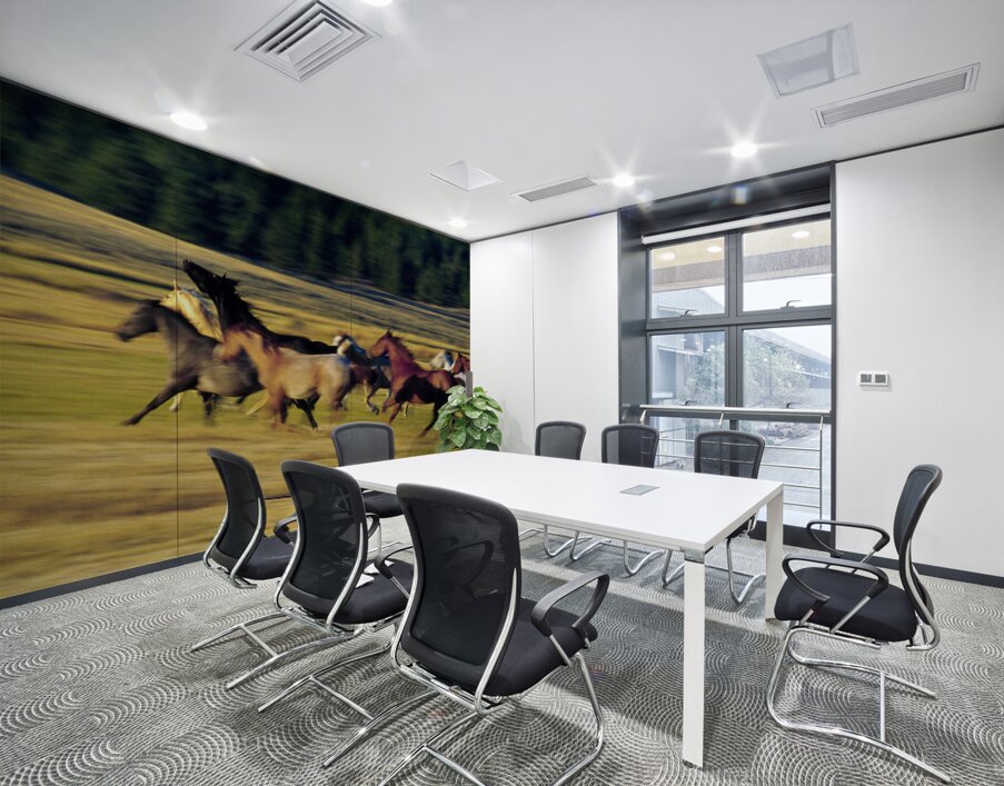 Herd of horses running Oregon United States 102763 Wall Printing