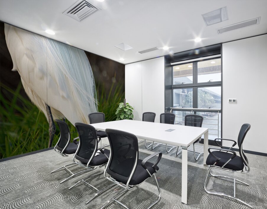 Snowy Egret Silhouette  Wall Printing