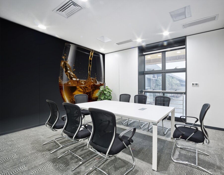 Default Closeup of a glass of Fine alcohol before Wall Printing