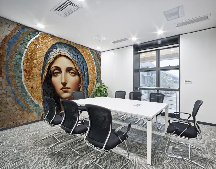  Mosaic of the Virgin Mary   Wall Printing