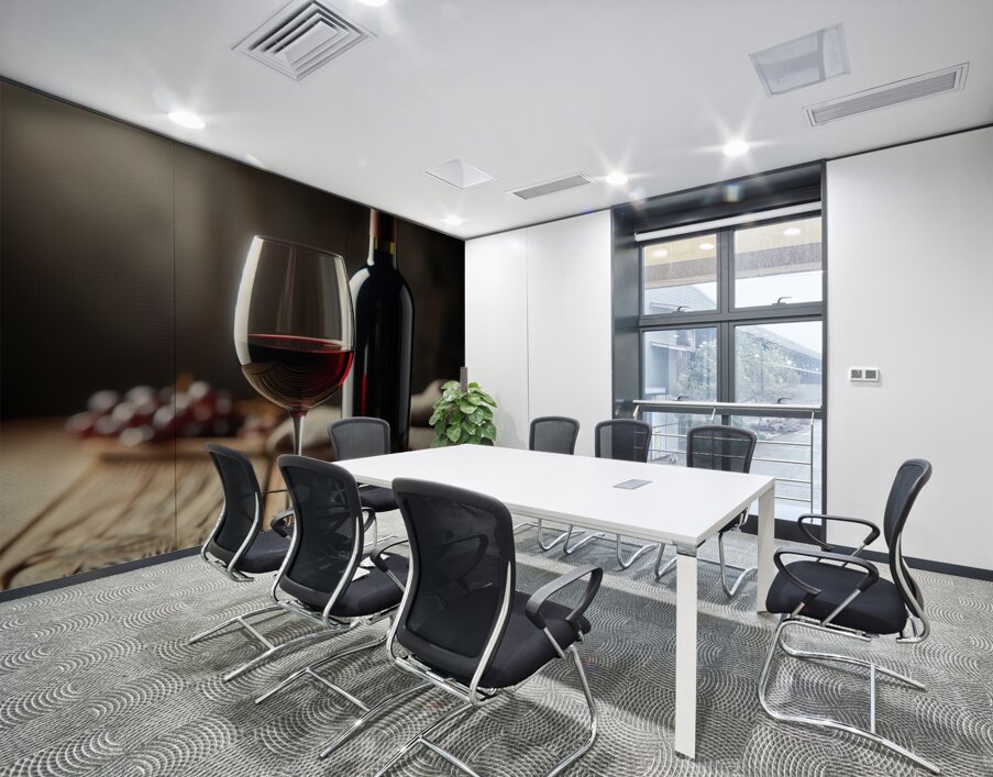 bottle of wine and a full glass 15 Wall Printing