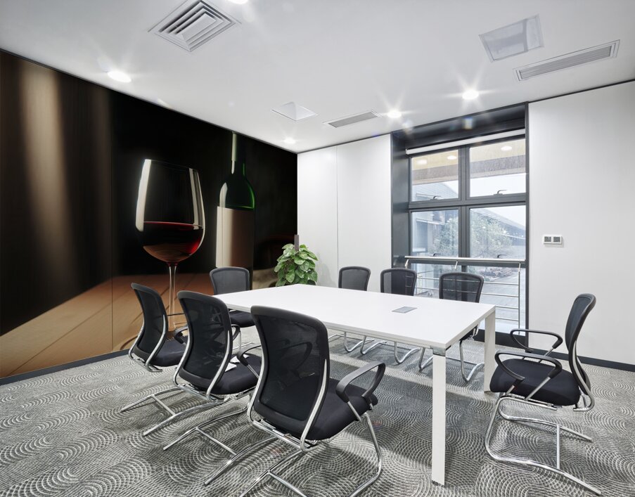 bottle of wine and a full glass 13 Wall Printing