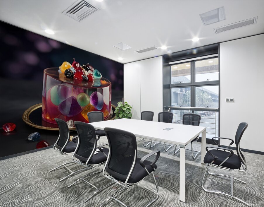 Default Professional photo of jelly cake with gem  Wall Printing